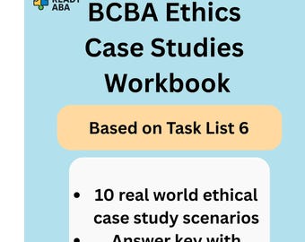 BCBA Ethics Case Studies Workbook