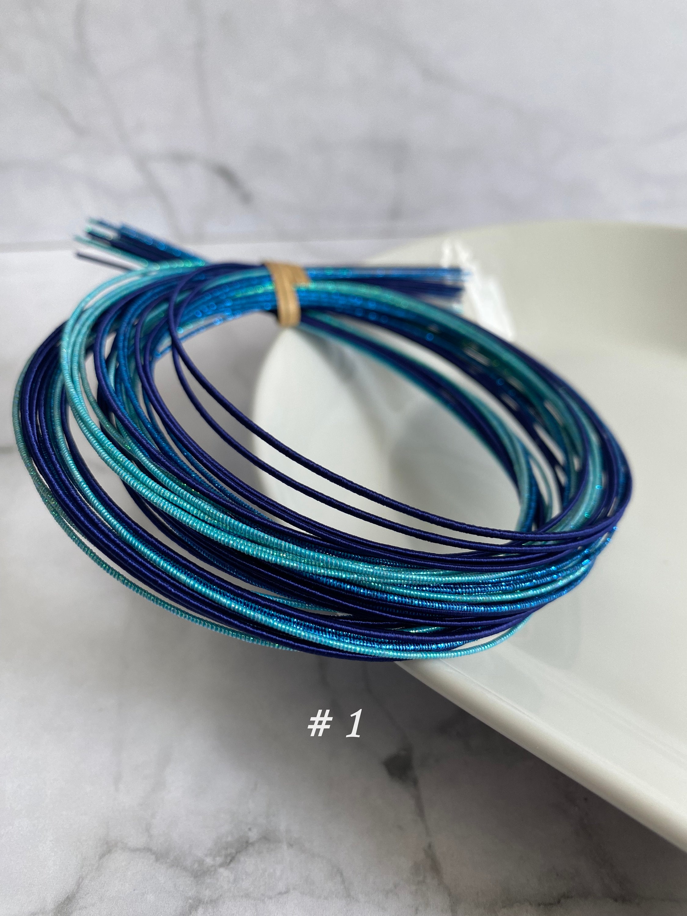 Japanese Mizuhiki cord mix Colors Kit, Japanese craft kit DIY Mizuhiki kit with instructions, 15 cords, Blue, red, green
