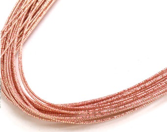 Japanese Mizuhiki metallic peach colour, 10 strands, Japanese paper cords for Plum, Awaji, Turtle knots, Japanese traditional art Mizuhiki