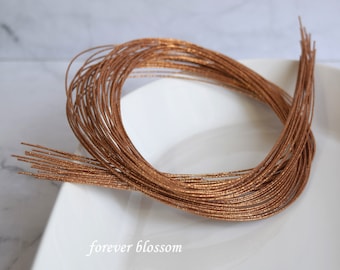 Japanese Mizuhiki bronze brown colour, 10 strands, Japanese paper cords for Plum, Awaji, Turtle knots, Japanese traditional art