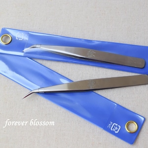 Bent Tip Tweezer Stainless Steel, for craft, Tsumami Zaiku work, nair art tweezer, small beads tweezer 12.5 CM, rhinestone tweezers