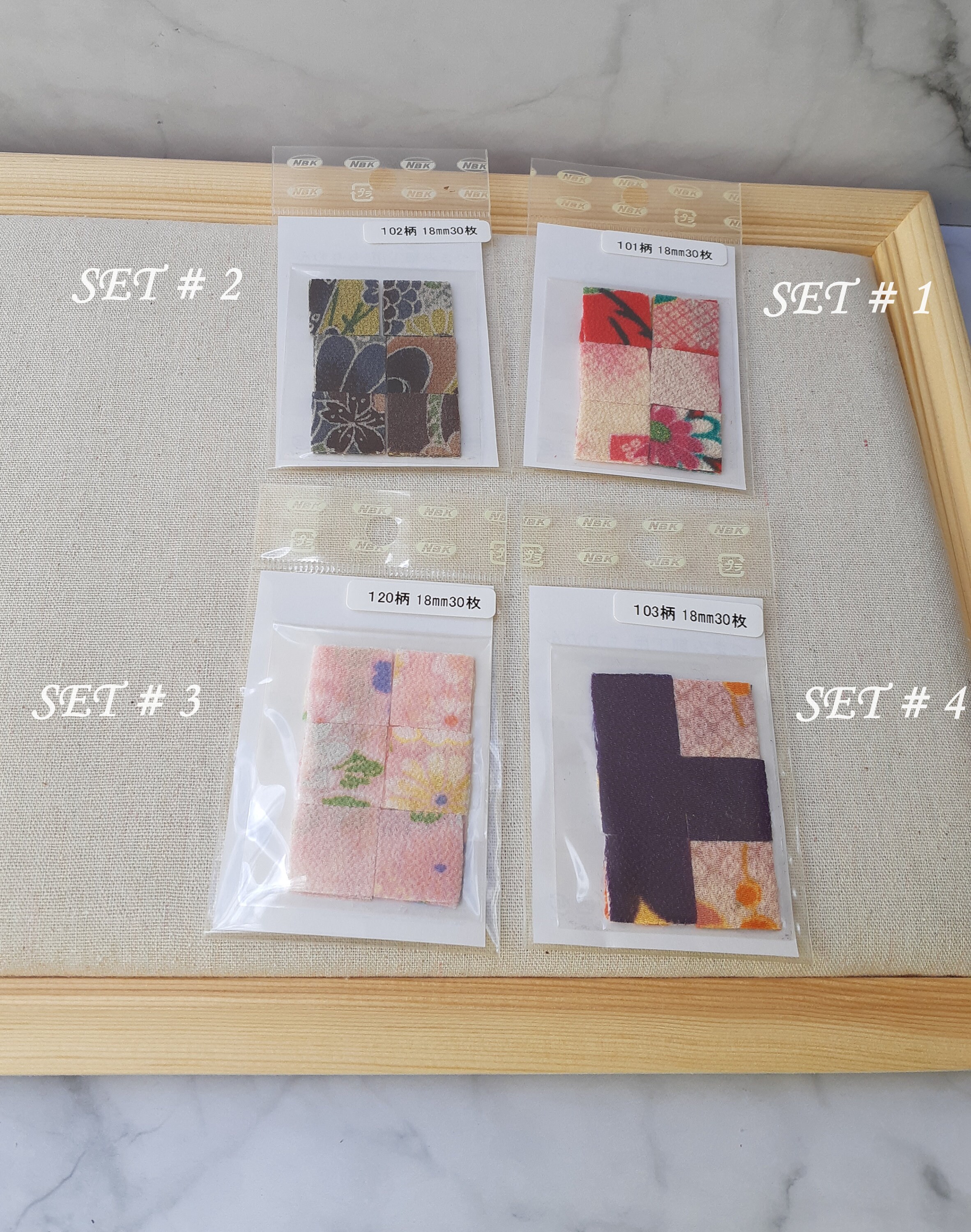 ふるさと納税 Patterned Chirimen Kanzashi for Fabric MM, 18 X 18 Fabric トップス