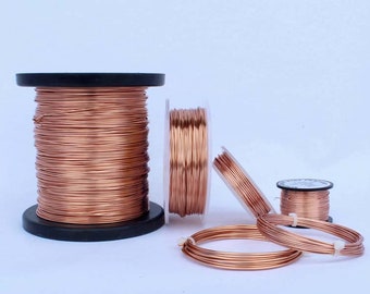 Alambre para joyería color oro rosa con núcleo de cobre, 0,315, 0,4, 0,5, 0,6 mm, calibre 22, 24, 26, 28, alambre para manualidades.