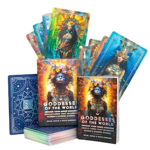 Goddesses of The World: A Luxurious 60-Card Oracle Deck and Guidebook | Oracle Cards That Celebrate Women’s Diverse Stories