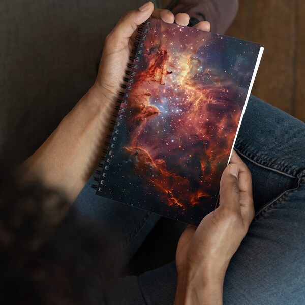 Omega Nebula Spiral notebook