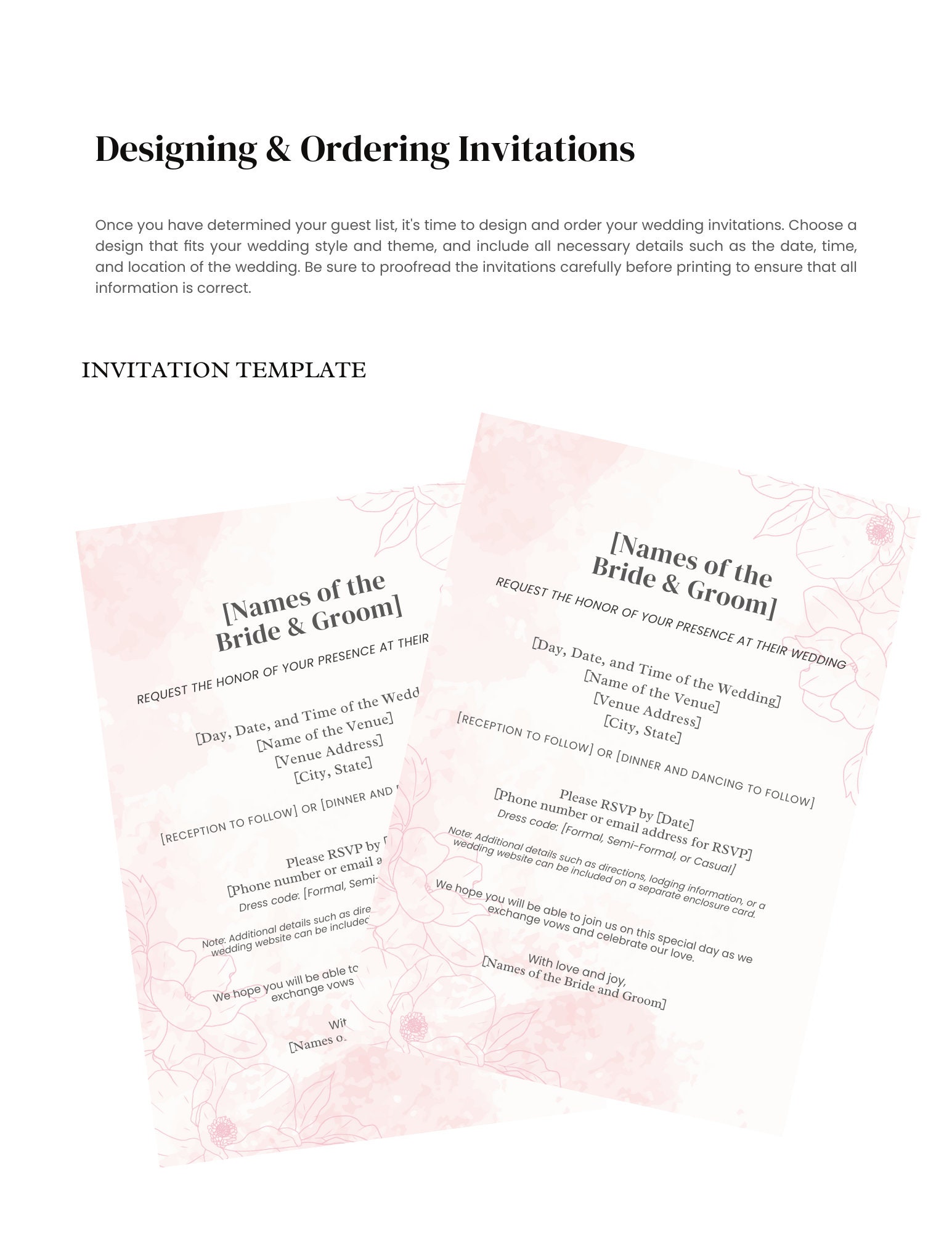 Wedding Planner Printable Download Printable Wedding Kit - Etsy