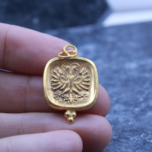 Greek Silver Pendant Intaglio Bronze , Sterling Silver Pendant, Coin Intaglio Pendant, Personalized Gifts, By Hermes Silver