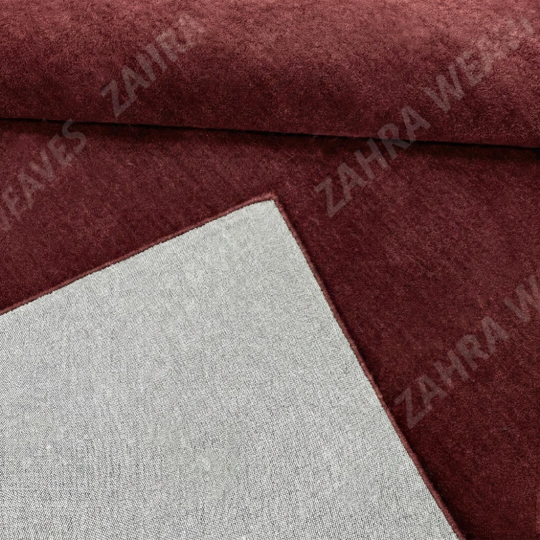 Maroon Border Rug Solid Maroon Tufted Rug | Dark Burgundy Wool Area Rug, Minimalist ...