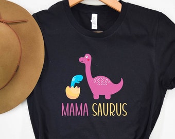 Mama Saurus Shirt, Family Dinosaur Tee, Dinosaur Mom, MamaSaurus Shirt, T-Rex Shirt, Mom Dino Family Shirt, Funny Mom Shirt, Gift for Mom
