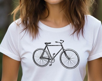 Bicycle Shirt, Good Times Shirt, Cyclist Shirt, Bike Rider Tshirt, Bicycle Lover Gift, Bicycle Birthday Minimalistic Bicycle Tee For Men