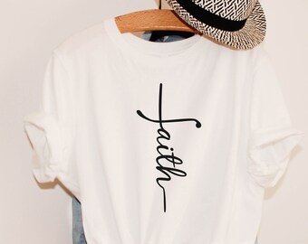 Faith Shirt, Faith Cross Shirt, Christian Gift, Faith Gift, Christian Shirts , Love and Grace Shirt, Faith Cross, Vertical Cross, Jesus