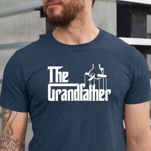 The Grandfather T Shirt, Gift For Grandad, Present For Grandpa, Funny Gangster Grand Dad Tshirt, New Granpa Husband