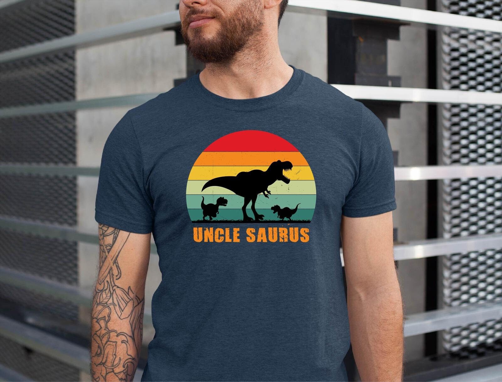 Uncle Saurus Shirt, Uncle Dinosaur Shirt, Gift for Uncle, T-rex 
