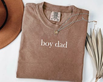 Comfort Colors® Boy Dad Shirt, Father Son TShirt, New Dad Gift, Cute Dad Life Tee, Boy Dad Graphic Shirt, Father's Day Gift for Him, Dad Tee