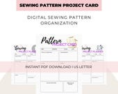 Sewing Pattern Organizer Printable | Project Planner PDF | Sewing Record Card | Sewing Tracker | Pattern Inventory | Sewing Journal Download