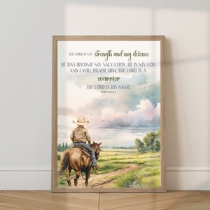 Western wall art, Boy room wall art, Country wall decor, Bible verse wall art, Digital cowboy wall art, Nursery wall art, Farmhouse decor
