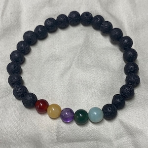 Elements Bracelet Fire Air Water Earth Spirit Real Stones Healing Crystal 6mm Beads Handmade Men and Women