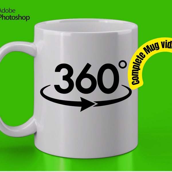 Mug Mockup Video, 11oz Spinning Mug, Rotating Animated Mockup, Photoshop Mug PSD. Mp4, Rotating Mug, Mug Animation, Mug Mock up Design