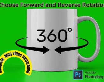 11 oz Mug Video Mockup, 11 oz Mug animation, Mug Design, Colorable Mug Mockup, looping mug, Coffee mug