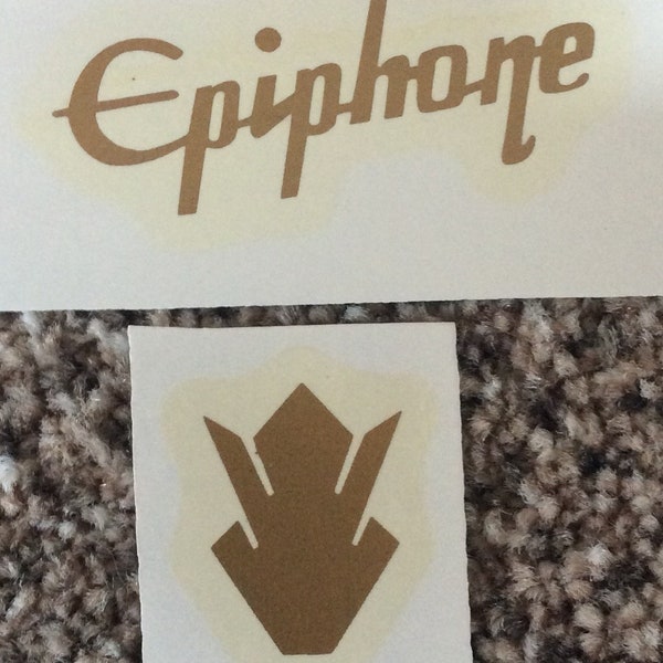 Waterslide decal for guitar headstock.