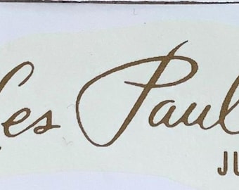 L P Junior decal for guitar headstock.