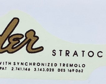 Transition Waterslide decal for guitar headstock.