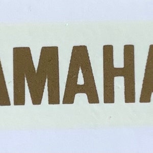 Waterslide decal for guitar headstock.