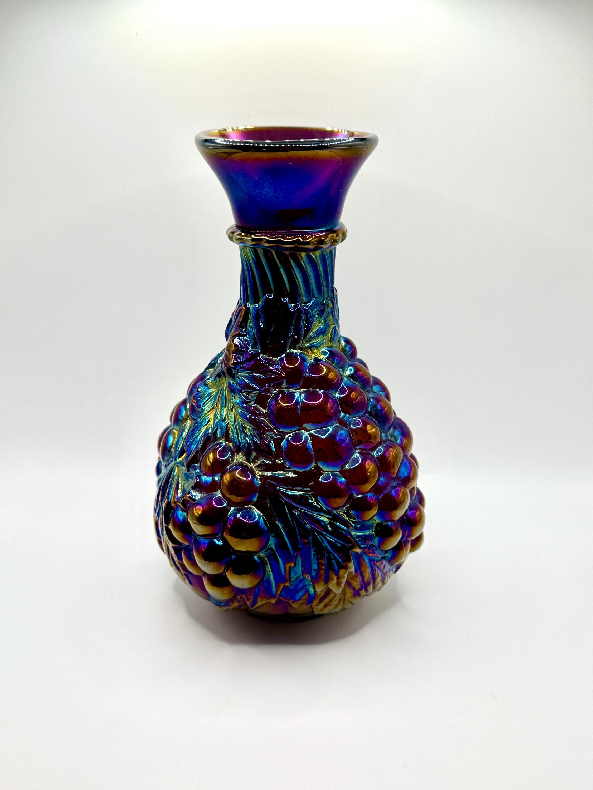 Antique Purple Glass Vase - Etsy