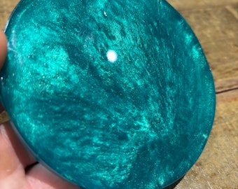 Turquoise Resin Coasters  | Dinnerware | Home decor