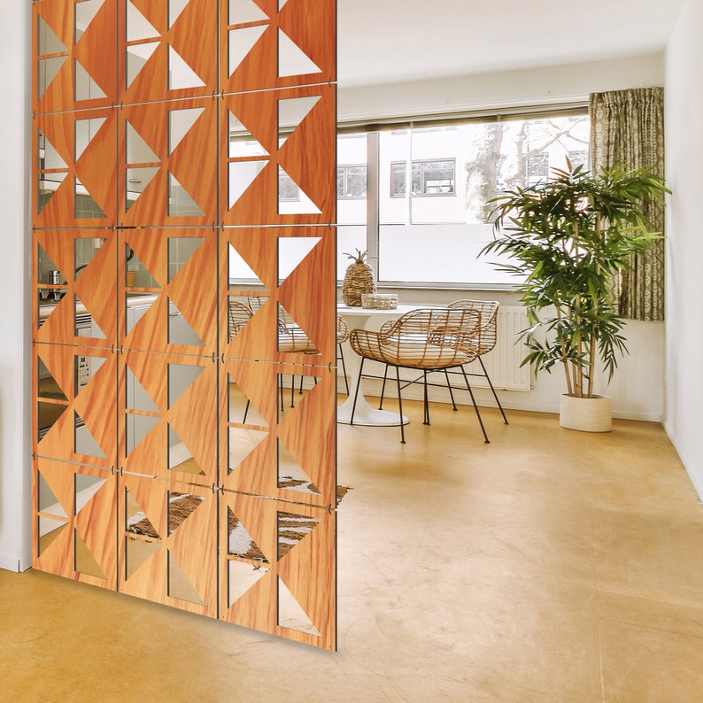 Decorative Room Devider PLYWOOD or Matte PVC. 12 Panels is 1 Square