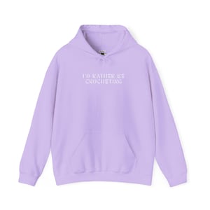 Sudadera con capucha "Prefiero estar haciendo crochet" para amantes del crochet. Regalo acogedor para amantes del crochet, ropa de crochet, regalo para crocheteros, cumpleaños y San Valentín.