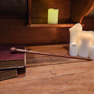 Custom Wood Wand, Twist Wand, Sapele Wand, Magic Wand, Handmade Wooden Wand, Witch Wand, Wizard Wand
