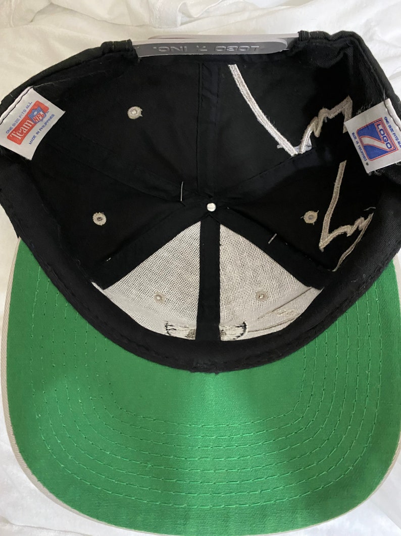 Vintage LOGO 7 NFL Oakland Raiders Sharktooth Snapback Hat Cap - Etsy