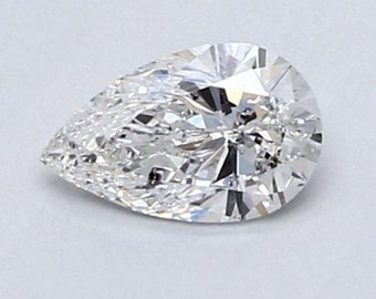 Pear Cut Lab Grown Diamond, Solitaire Ring Stone (3mm-8mm)