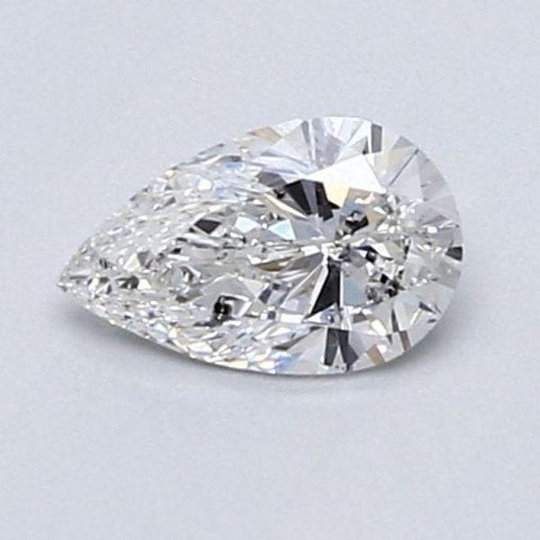 Diamant taille poire de 3 mm à 8 mm cultivé en laboratoire en vrac pour bague solitaire Diamant CVD écologique en vrac pour la fabrication de bijoux Diamant brut taille poire