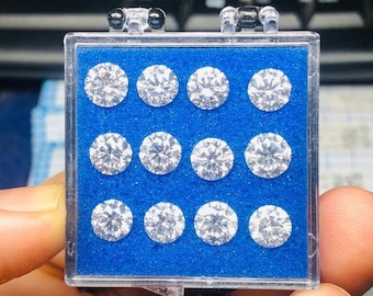 Round Cut CVD Lab Grown Loose Diamond (3.00-3.30 mm)