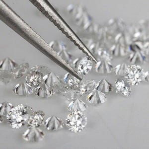 EF-VS Round Cut Lab Grown Loose Diamond, Jewelry Making (0.80-5.00 mm) image 10