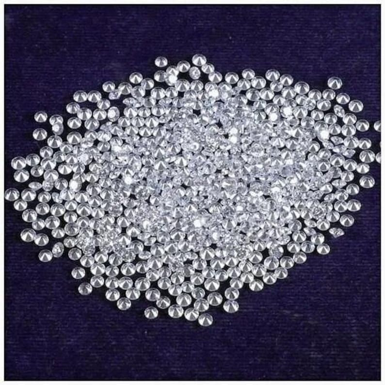 EF-VS Round Cut Lab Grown Loose Diamond, Jewelry Making (0.80-5.00 mm) image 13