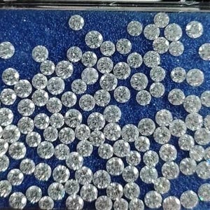 EF-VS Round Cut Lab Grown Loose Diamond, Jewelry Making (0.80-5.00 mm) image 9