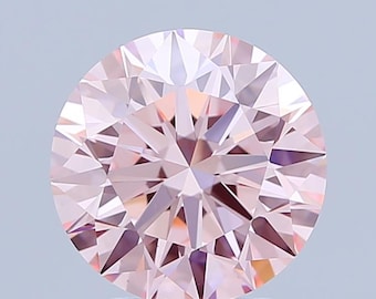 Pink Round Cut CVD Lab Grown Loose Diamond | 0.50 to 2.00 Ct