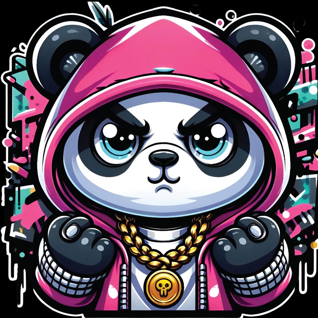 Set Street Art Panda Graffiti Clipart. Hip Hop Style PNG. - Etsy