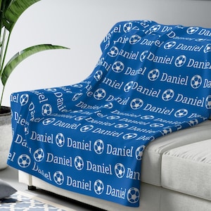 Personalized Blanket For Toddler, Custom Name Color And Font, Personal Gift For Him, Blanket With Custom Text, Custom Gift For Friend