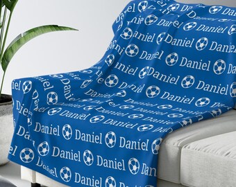 Personalized Name Blanket: Custom Icon & Color Fleece Blanket