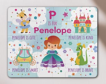 Custom Name Puzzle For Girls Personalized Toddler Gift Jigsaw Puzzle Child Development Toy Birthday Gift For Kids Keepsake Personal Gift