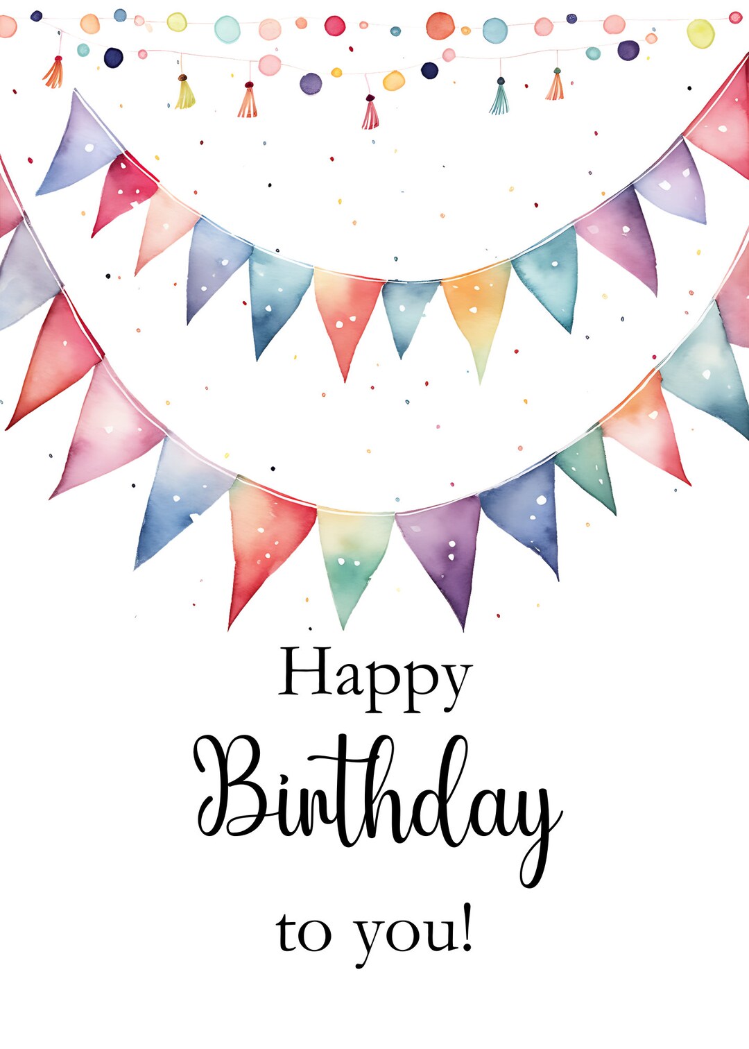 Happy Birthday to You Printable Card - Etsy
