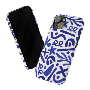 SlimGuard: Blue Pattern iPhone 15 Case - iPhone 15, iPhone 15 Pro, iPhone 15 Plus, iPhone 15 Pro Max