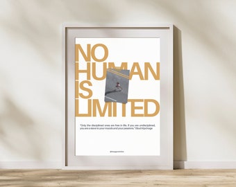 Marathon Lauf Poster – Motivationsbild für Läufer, Minimalistische Running Wall Art, Geschenk für Marathonläufer