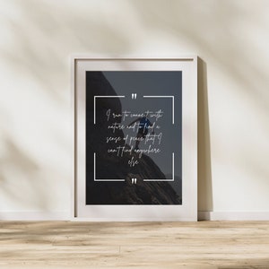 High-quality trail running poster - Inspirational quote - Perfect decoration for trail runners and outdoor athletes