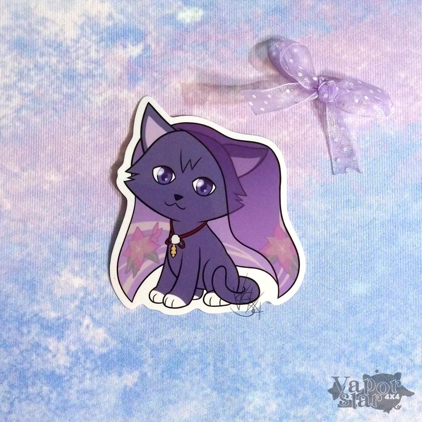 Scaracat Sticker Genshin Wanderer, Scaramouche, & Kabukimono Cat Stickers - Etsy