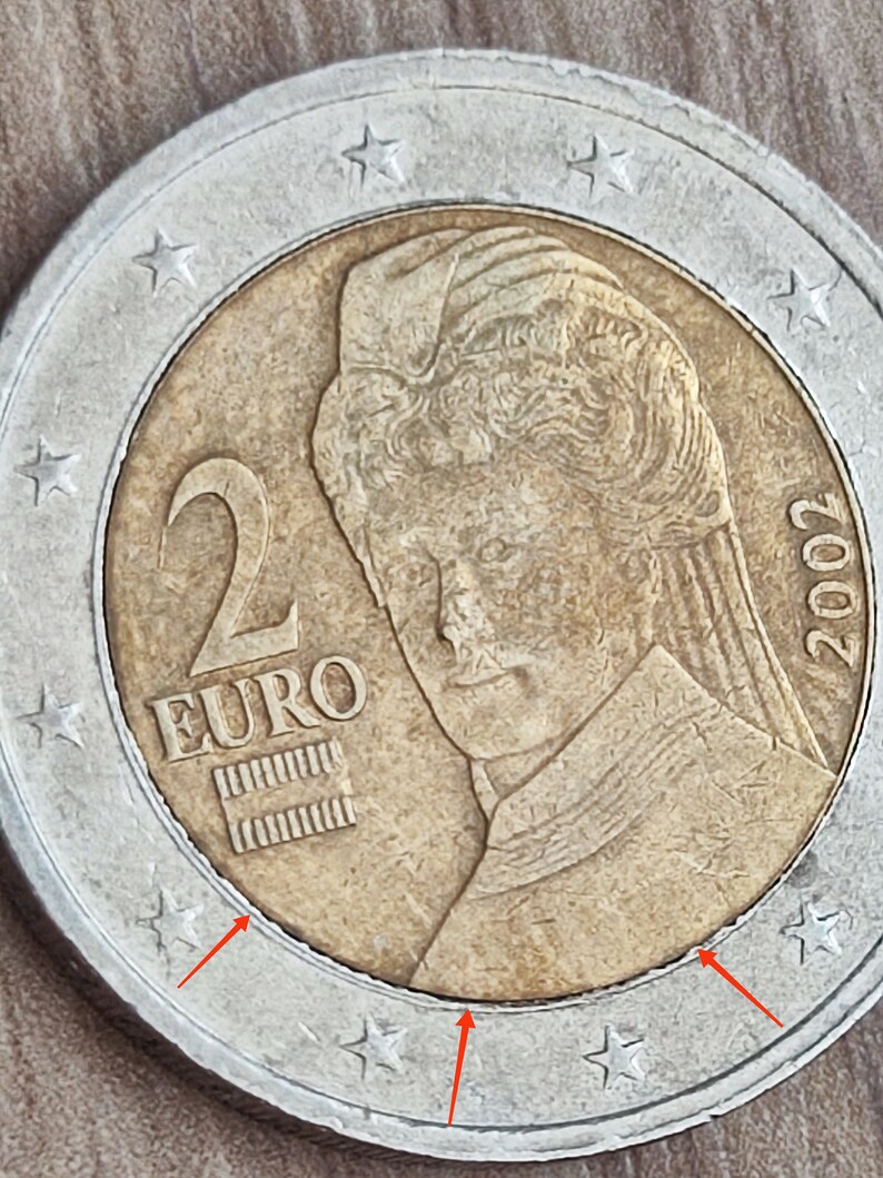 Rare pièce de 2 euros Autriche année 2002 Etsy France